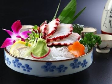 Sashimi Bạch Tuộc
